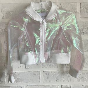 I love plum bomber jacket